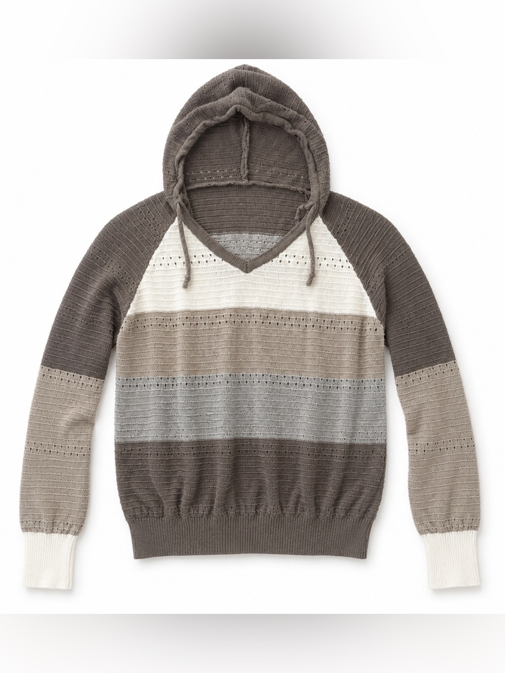 Striped Brown/Cream/Green Sweater (NO BRAND, NO SIZE)